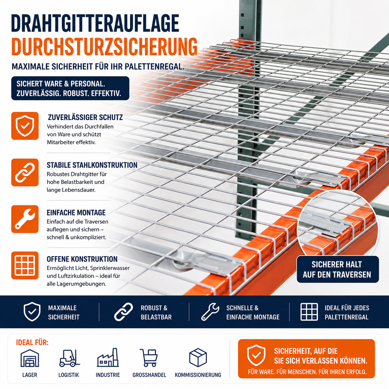 Drahtgitterauflage