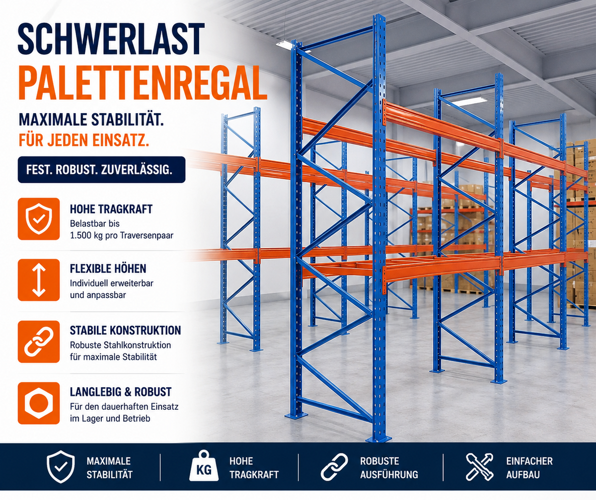 Palettenregale Fest Robust Zuverlässig